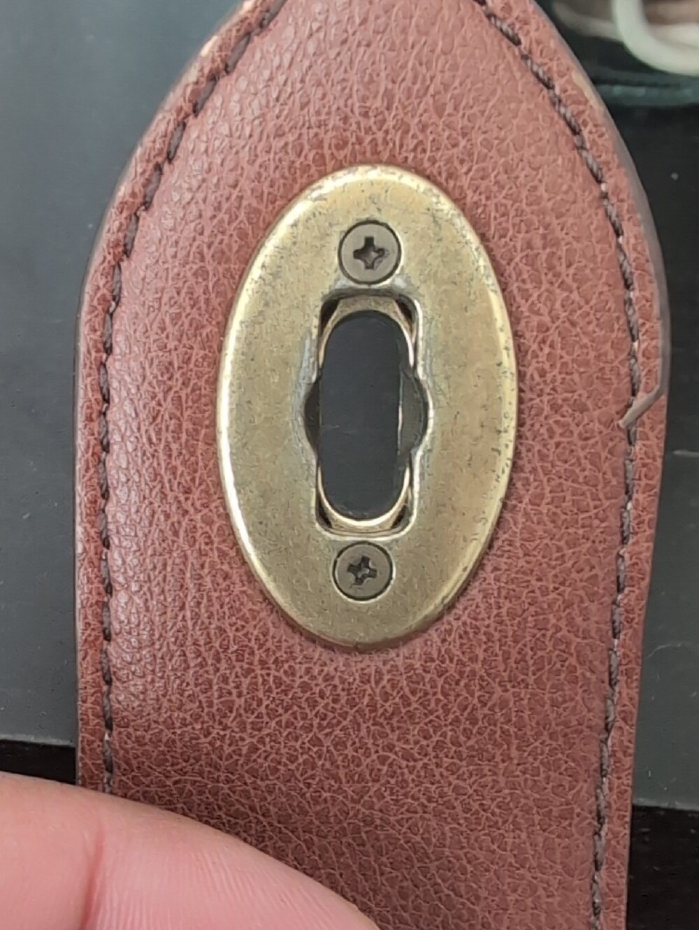 Fossil Lana Crossbody Leather Bag with Gold Accent - Picture 4 of 17